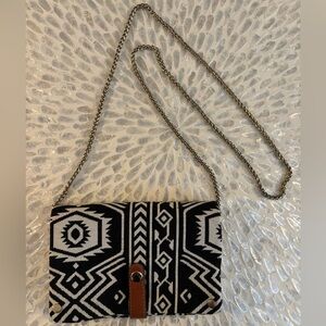 Street Level Aztec boho tribal crossbody bag